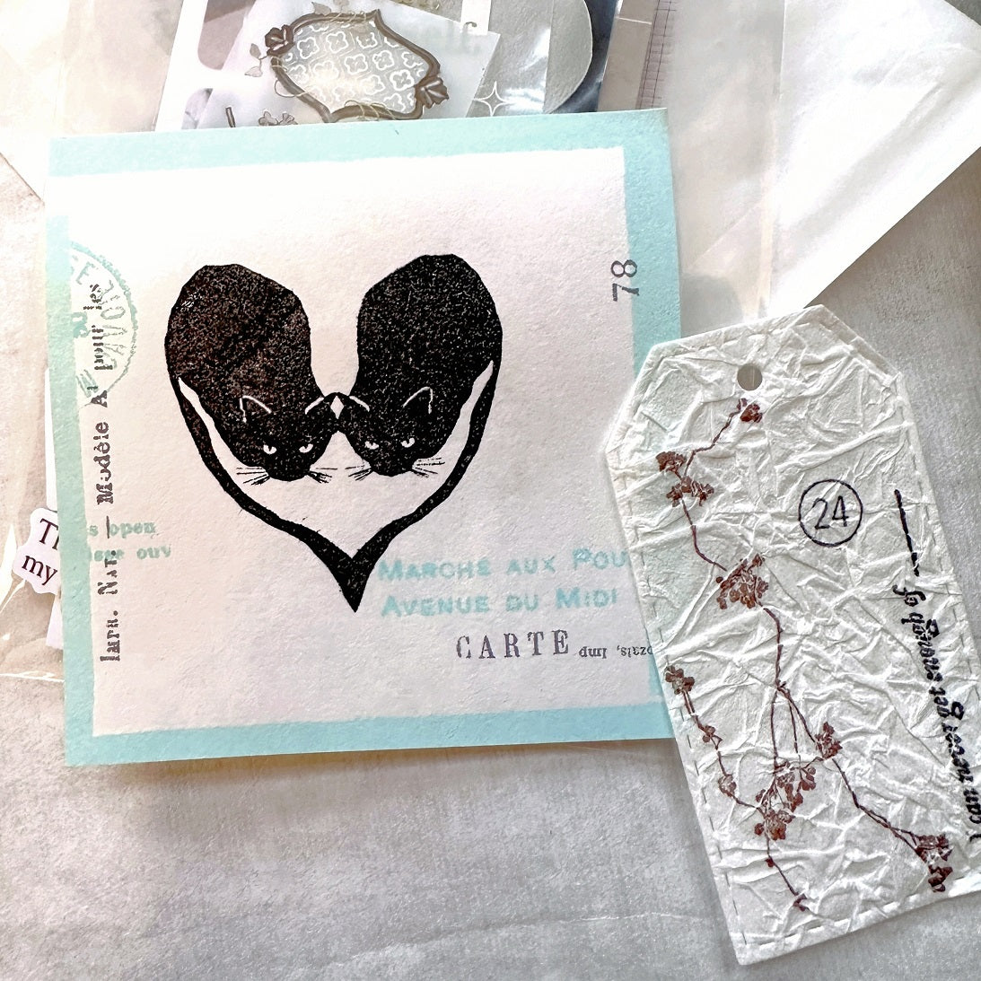 TAOthings Studio - Love Cats rubber stamp