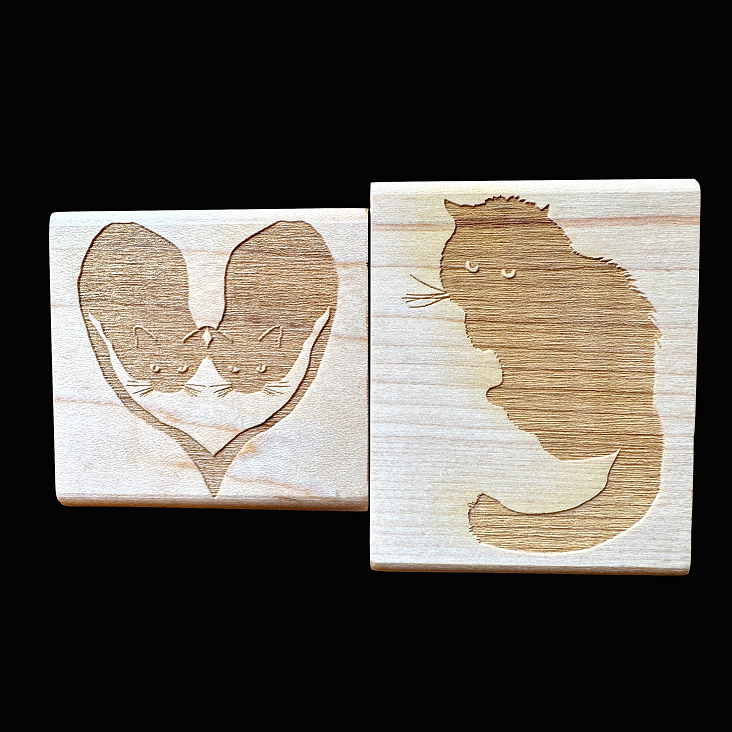 TAOthings Studio - Black Cat rubber stamp