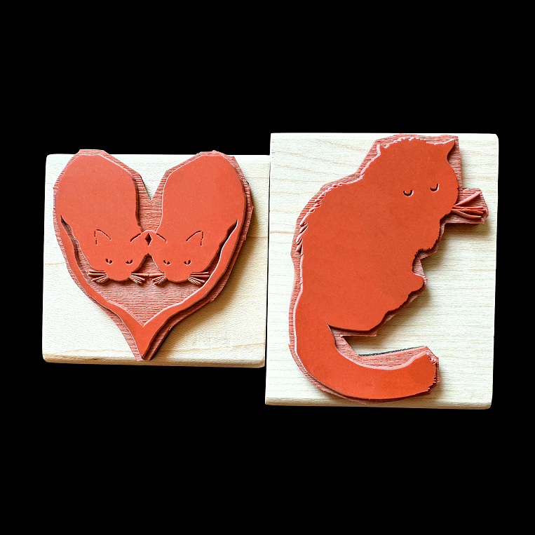 TAOthings Studio - Black Cat rubber stamp