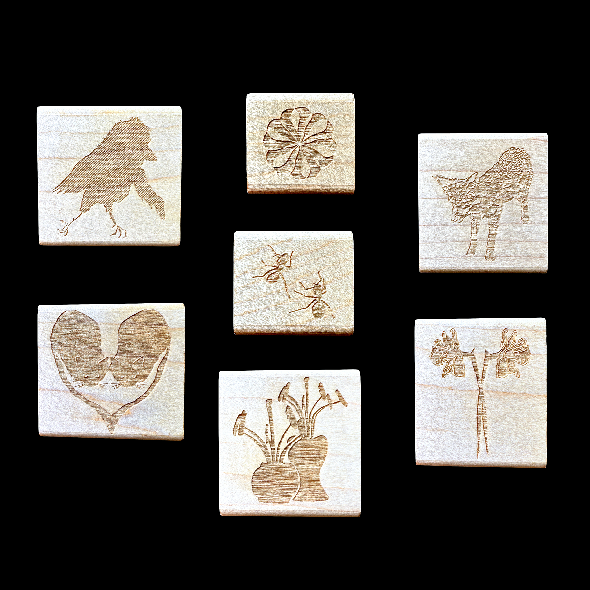 TAOthings Studio - Love Cats rubber stamp