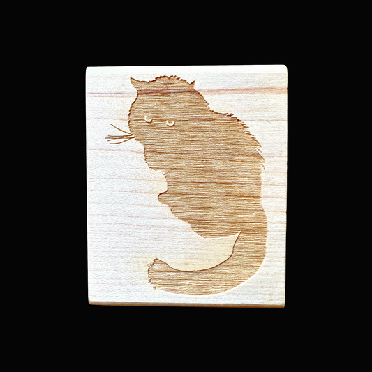 TAOthings Studio - Black Cat rubber stamp