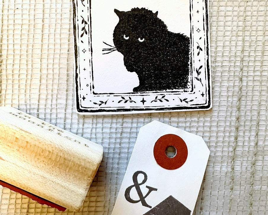 TAOthings Studio - Black Cat rubber stamp