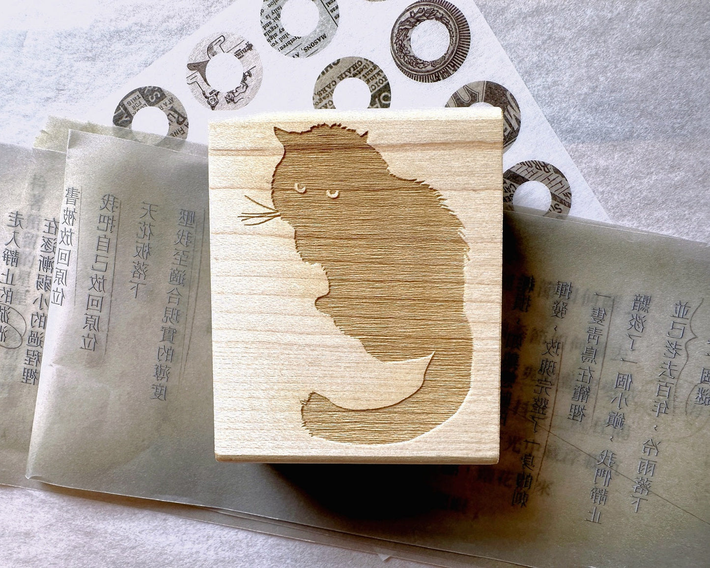TAOthings Studio - Black Cat rubber stamp