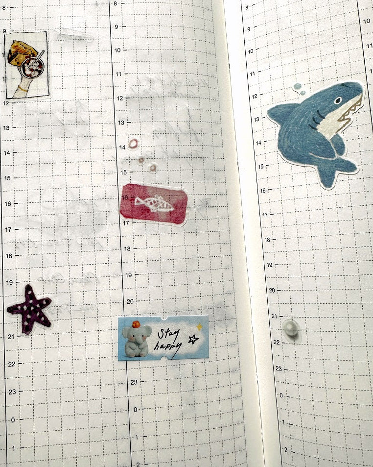 Cardlover - Soft & Fluffy Diary Series writable label sticker SAMPLES