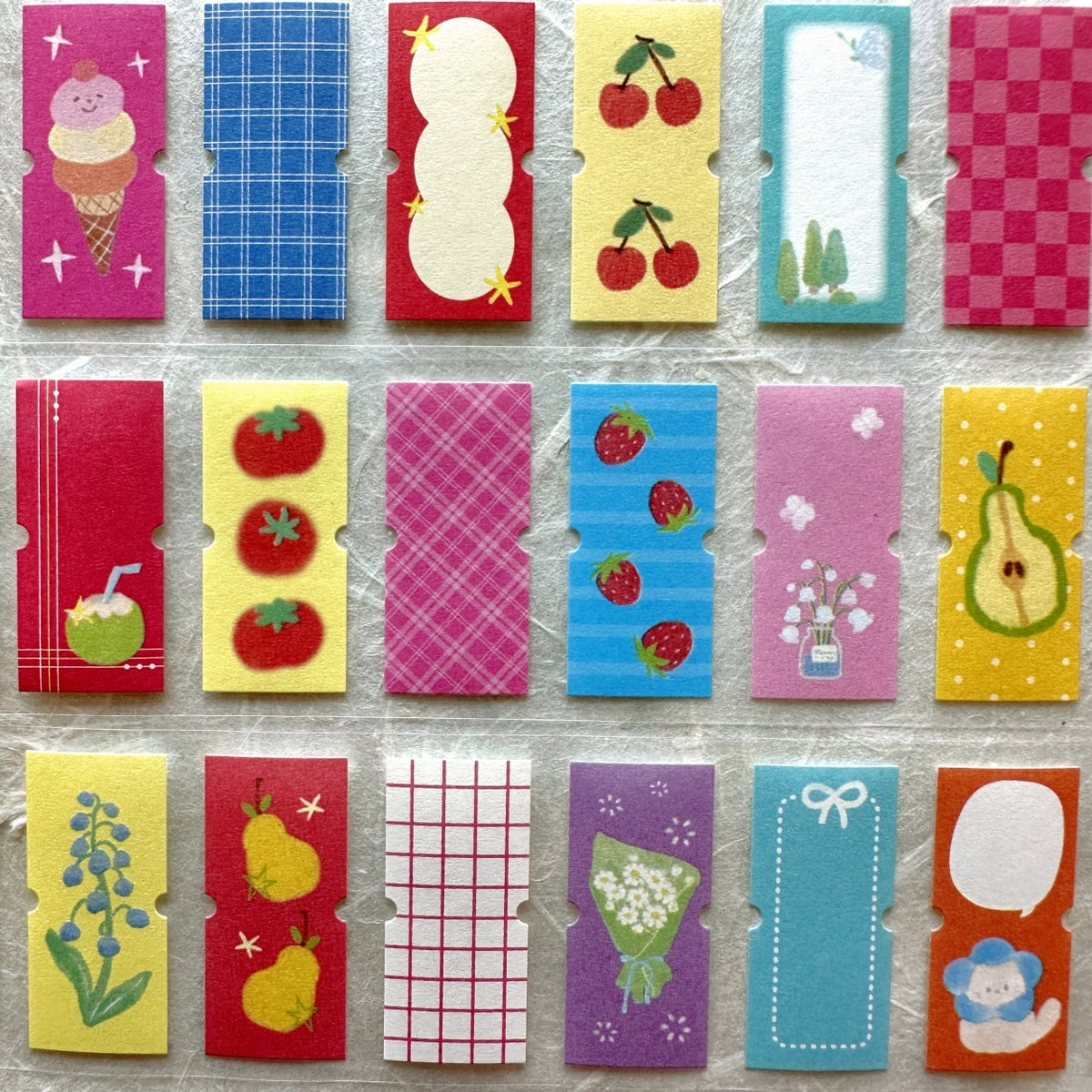 Cardlover - Bright Days writable label sticker roll SAMPLES