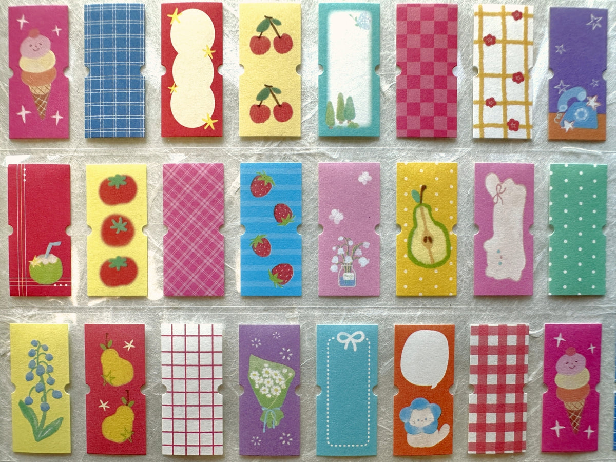 Cardlover - Bright Days writable label sticker roll SAMPLES