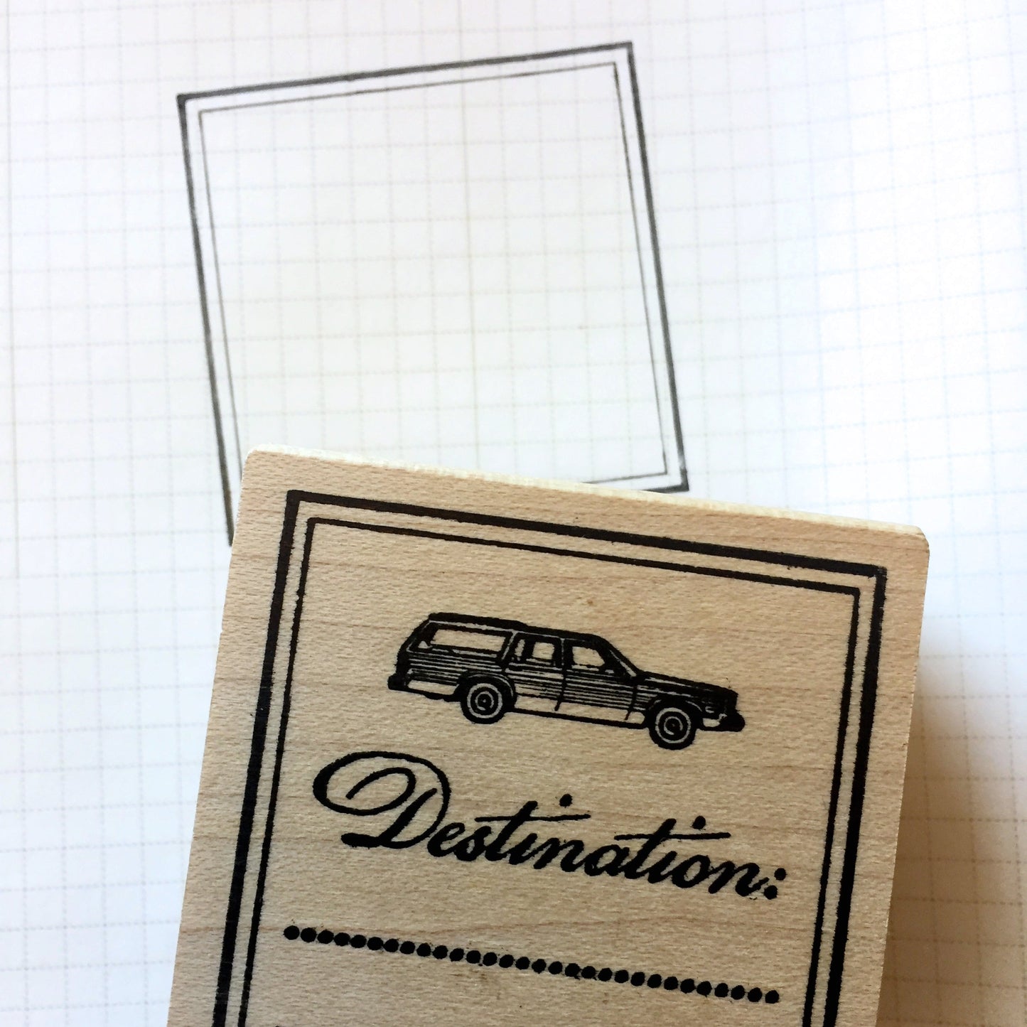 Catslife Press - Destination rubber stamp [Pre-loved]