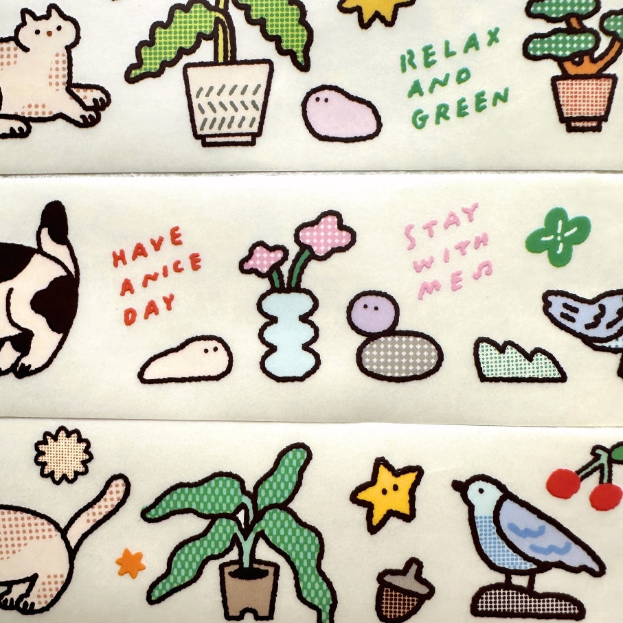 Cocoon Poppy - Relax and Green PET tape