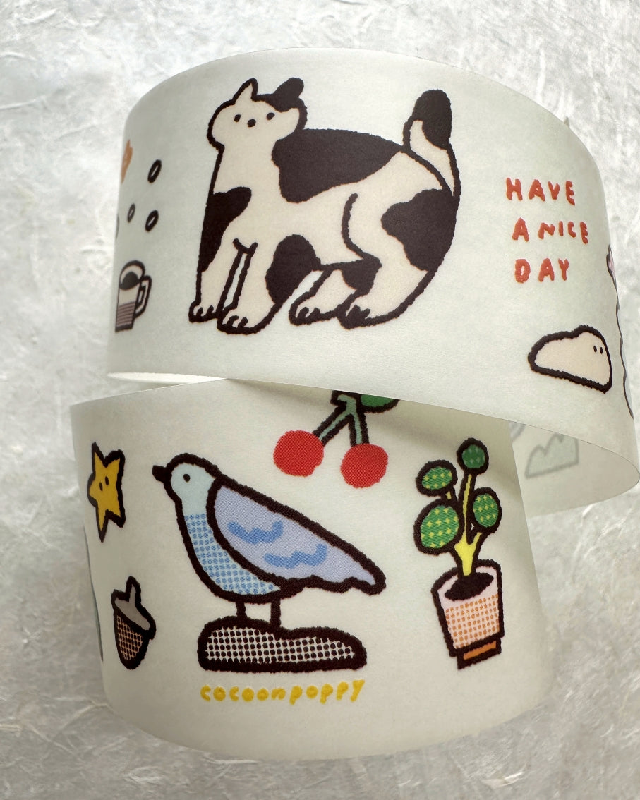 Cocoon Poppy - Relax and Green PET tape