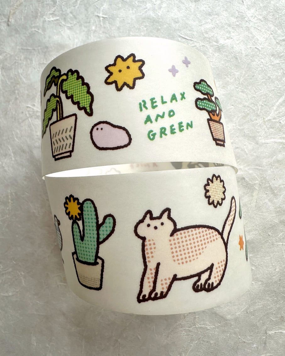 Cocoon Poppy - Relax and Green PET tape