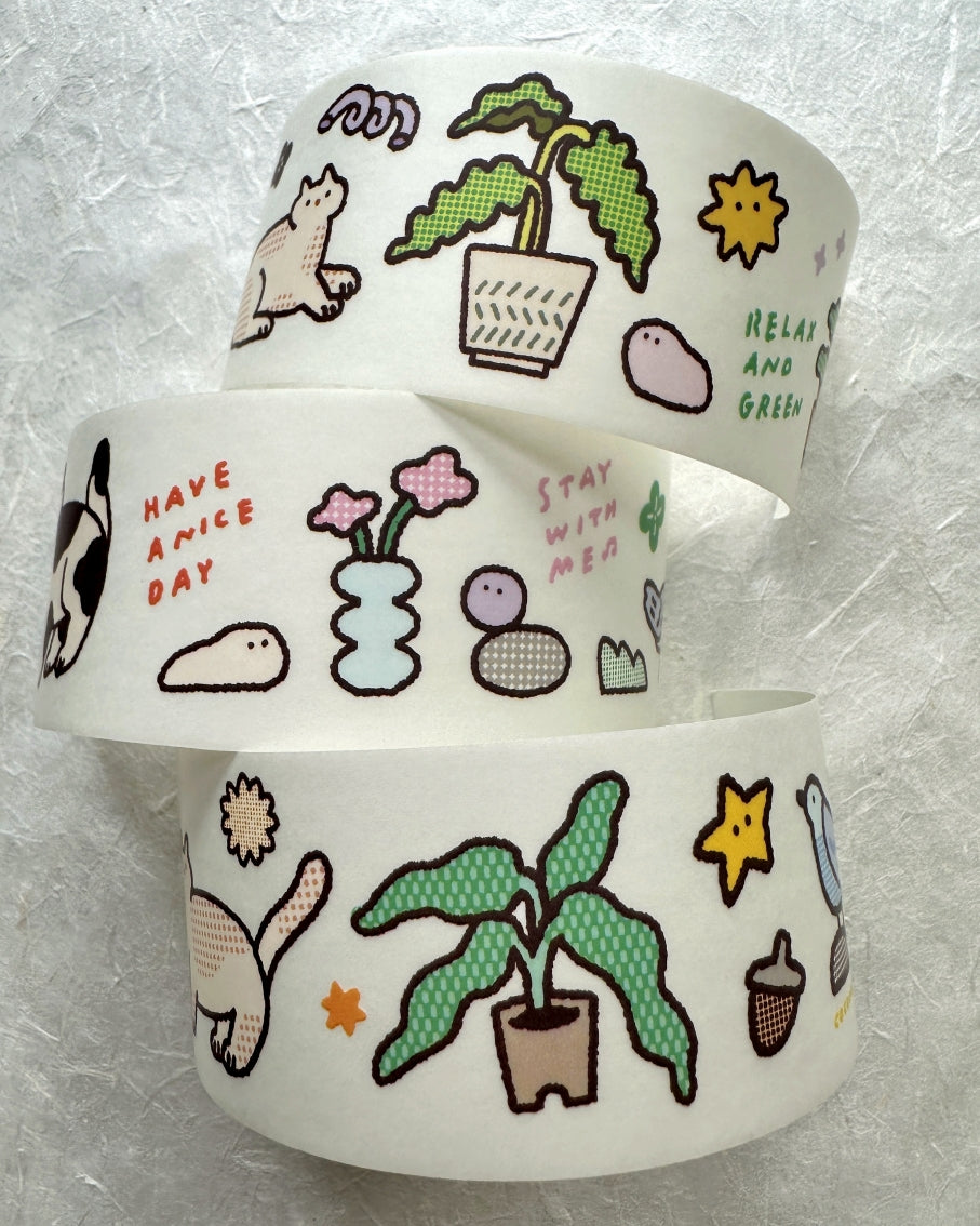Cocoon Poppy - Relax and Green PET tape