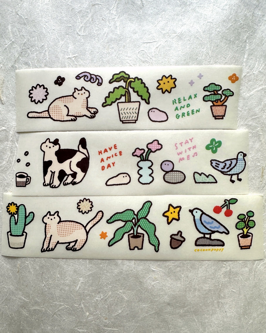 Cocoon Poppy - Relax and Green PET tape