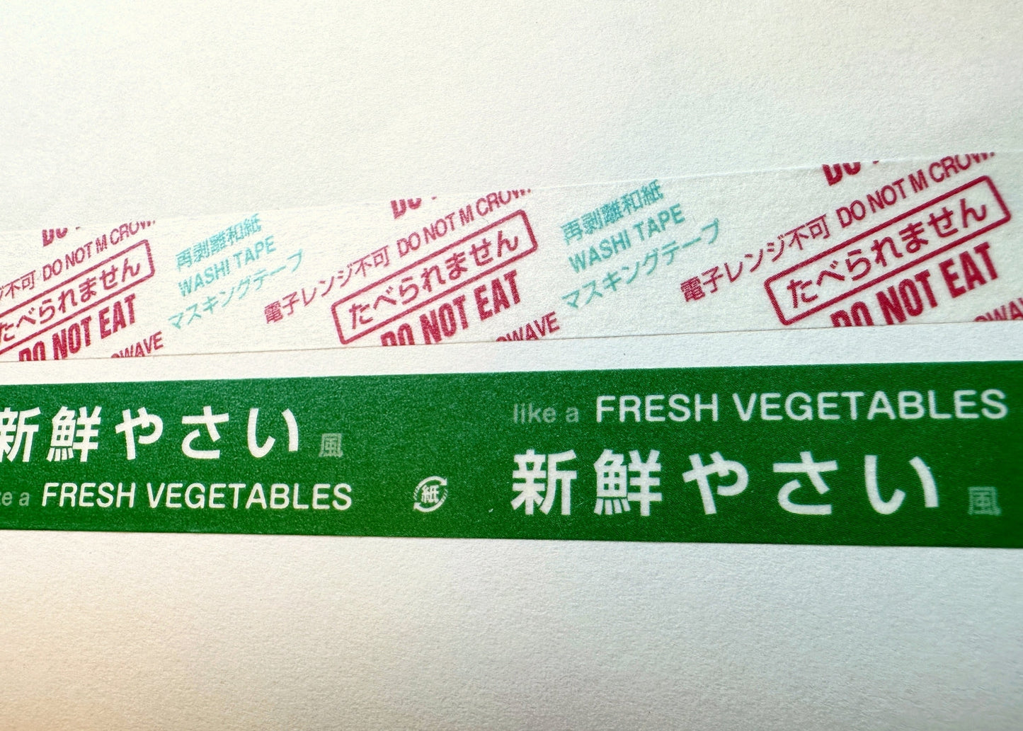Cobato - Desiccant packet & Fresh vegetables washi tape SAMPLES