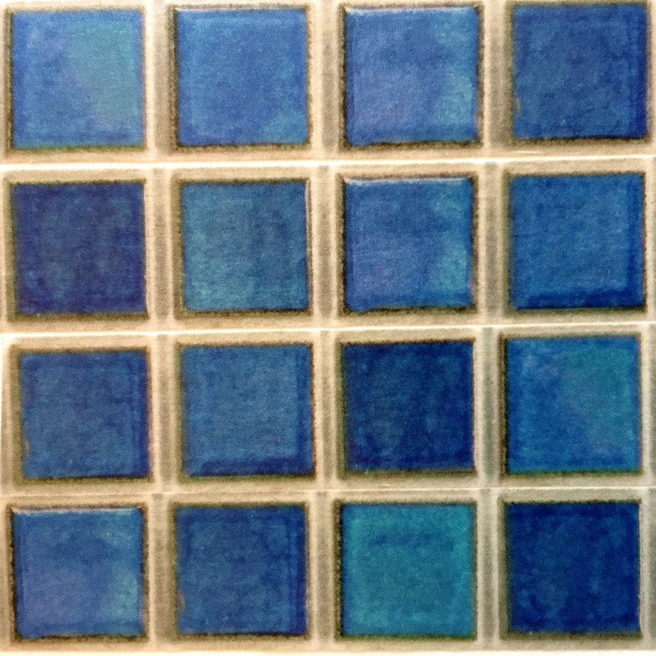Cobato - Blue tiles & Floral scroll washi tape SAMPLES