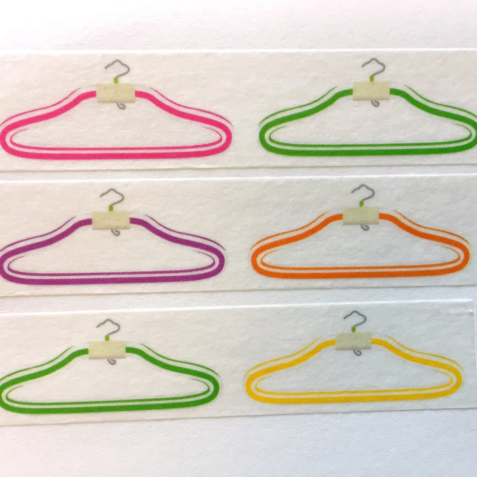 Cobato - Panda car & Coat hangers washi tape SAMPLES