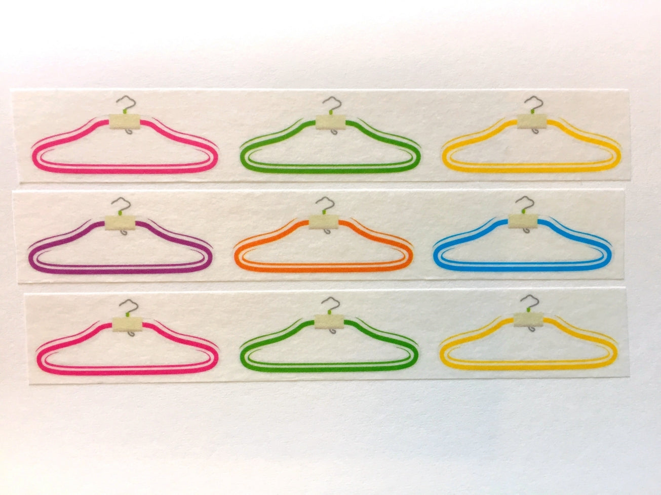 Cobato - Panda car & Coat hangers washi tape SAMPLES