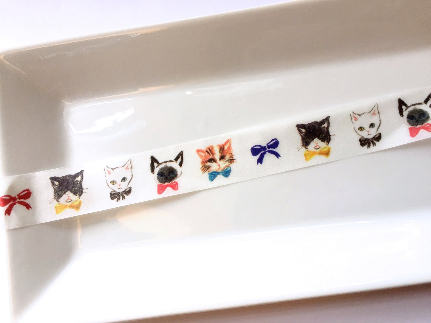 Cozyca x Violet & Claire - Cat and Bow washi tape SAMPLES