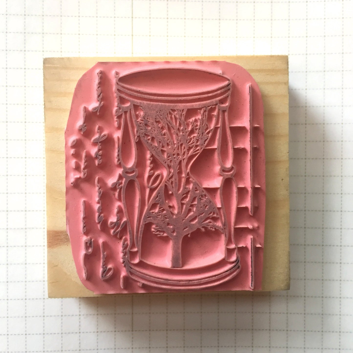 Craftioneries - Earth Hour rubber stamp [Pre-loved]