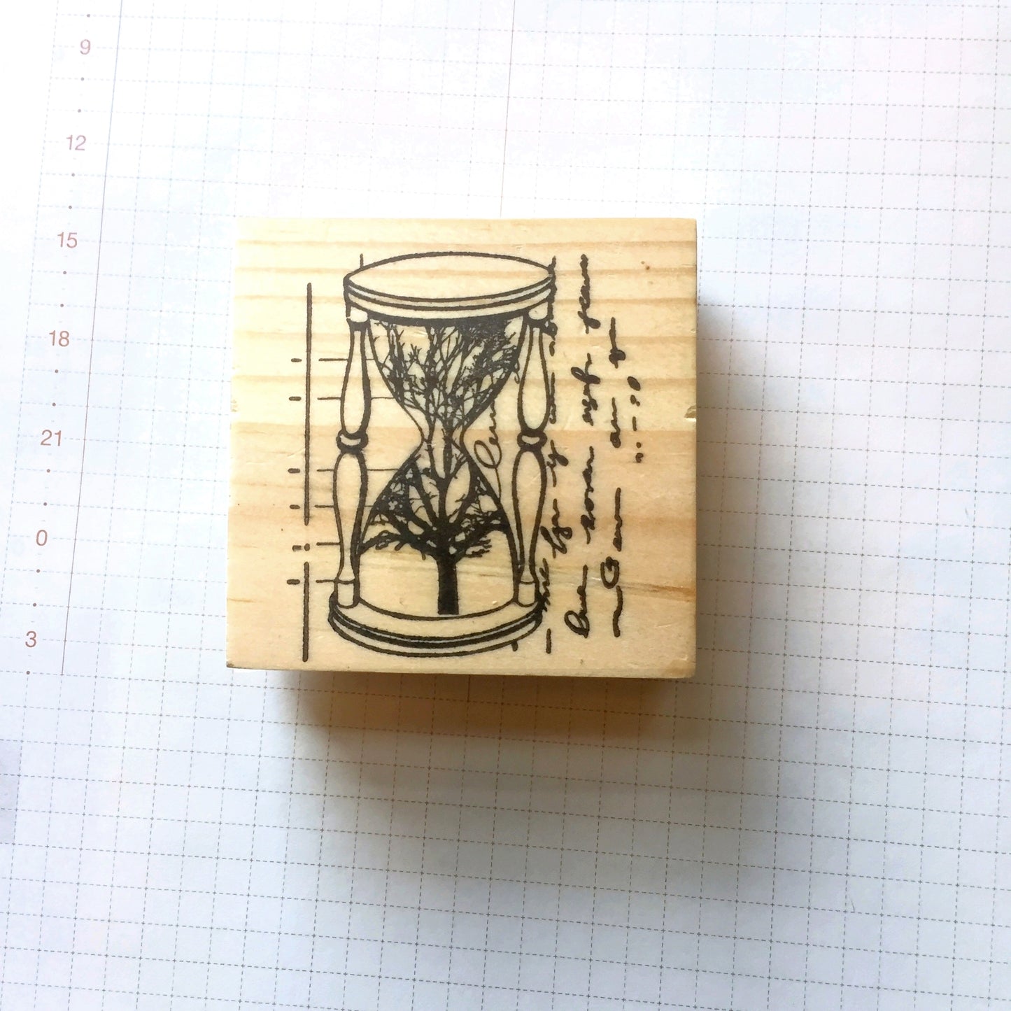 Craftioneries - Earth Hour rubber stamp [Pre-loved]
