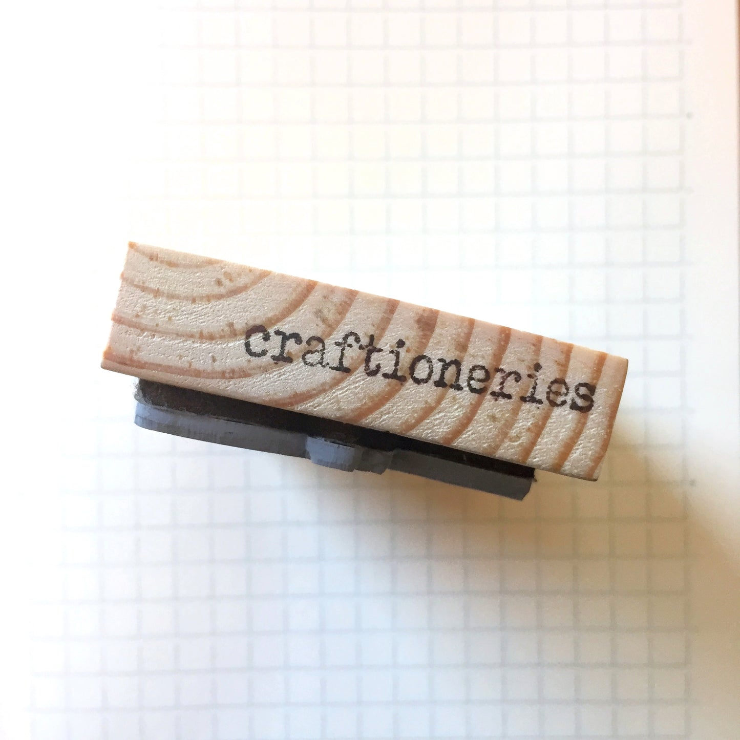 Craftioneries - Typewriter rubber stamp [Pre-loved]