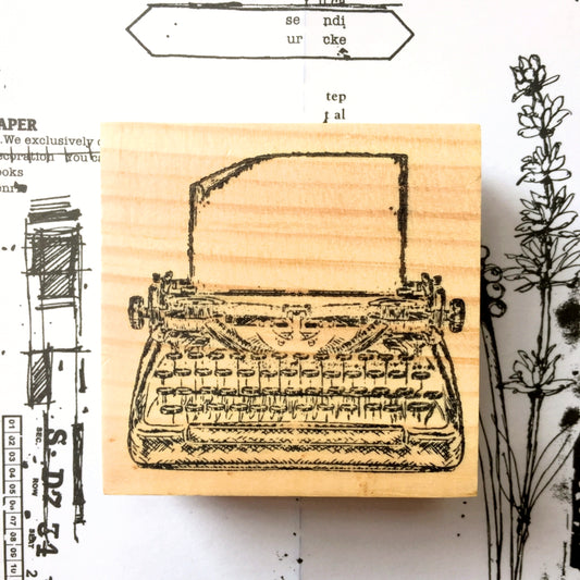 Craftioneries - Typewriter rubber stamp [Pre-loved]