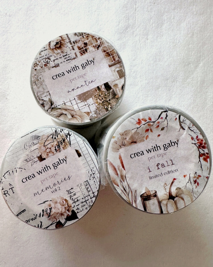 Crea with Gaby - Memories Vol. 2 kiss-cut crystal PET tape SAMPLES