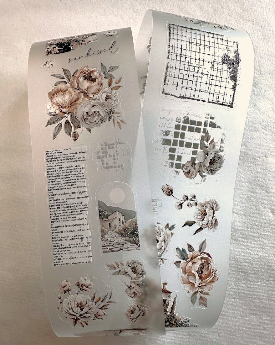Crea with Gaby - Amantea kiss-cut crystal PET tape SAMPLES