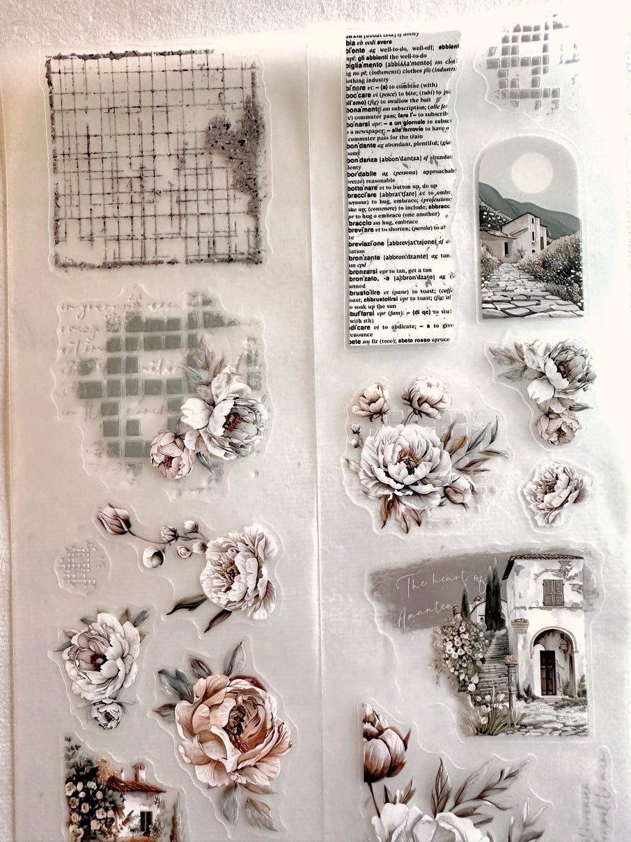 Crea with Gaby - Amantea kiss-cut crystal PET tape SAMPLES