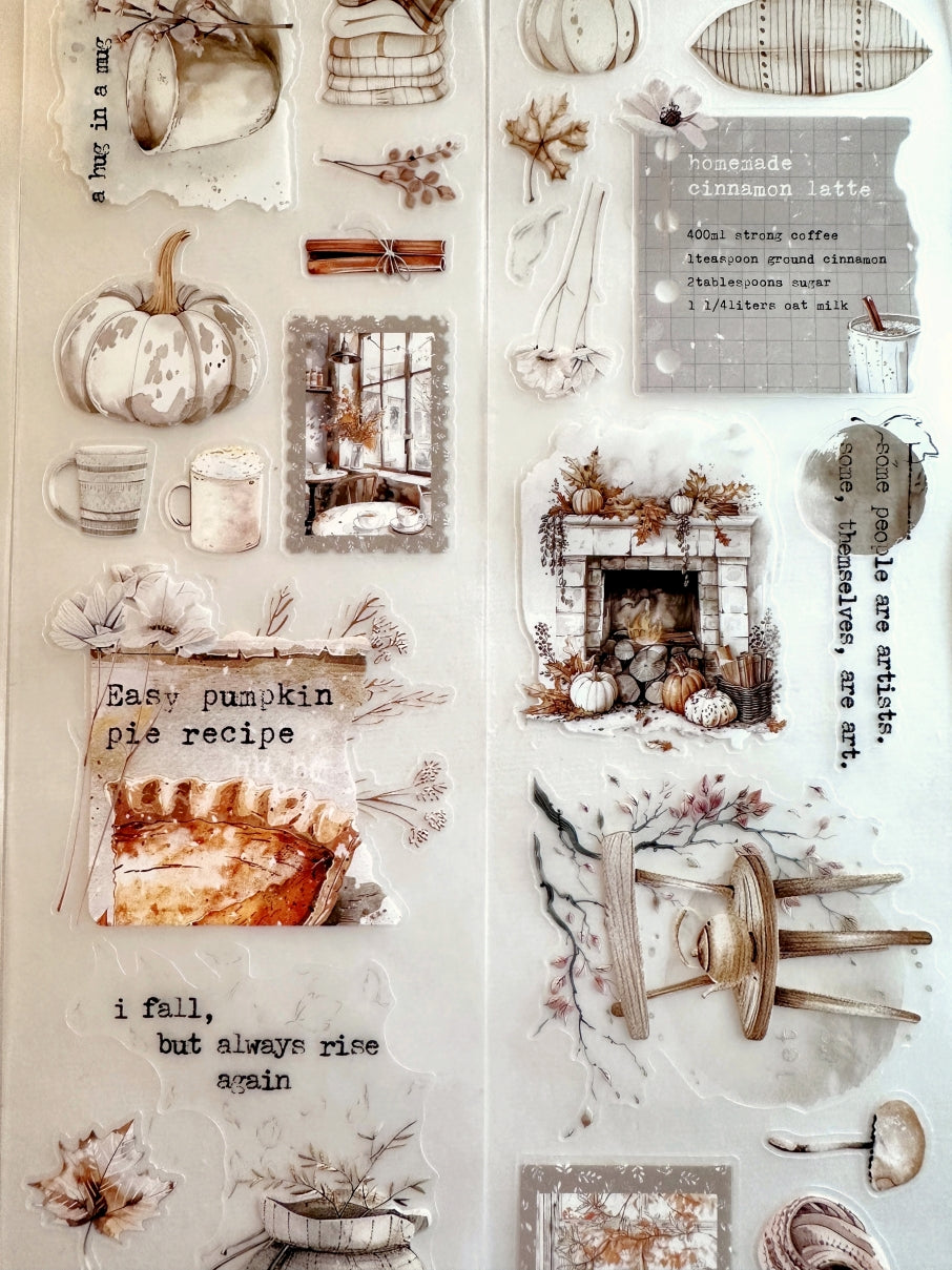 Crea with Gaby - I Fall kiss-cut crystal PET tape (7.5 cm wide) SAMPLES