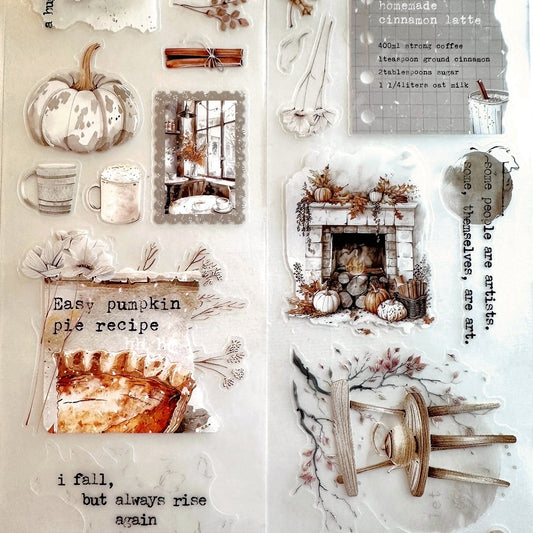 Crea with Gaby - I Fall kiss-cut crystal PET tape (7.5 cm wide) SAMPLES
