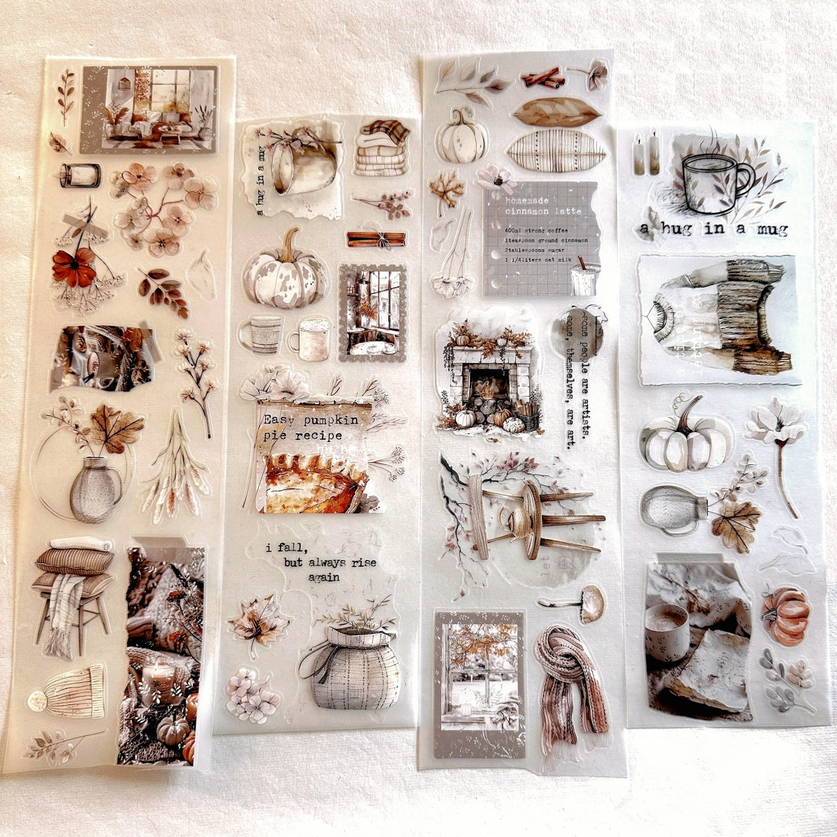 Crea with Gaby - I Fall kiss-cut crystal PET tape (7.5 cm wide) SAMPLES