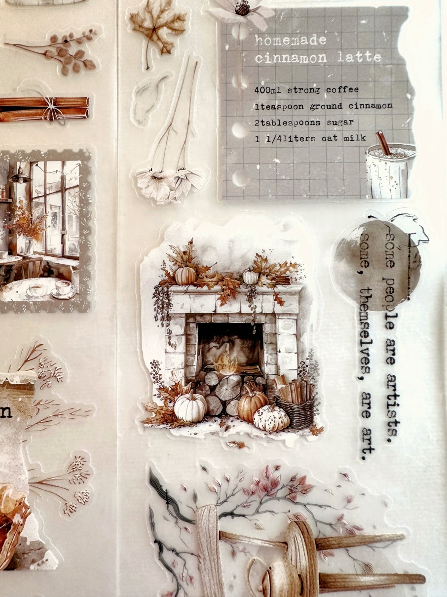 Crea with Gaby - I Fall kiss-cut crystal PET tape (7.5 cm wide) SAMPLES