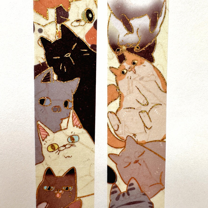 Creepyllama (Malaysia) - Meow & Sparrow gold foil washi tapes SAMPLES