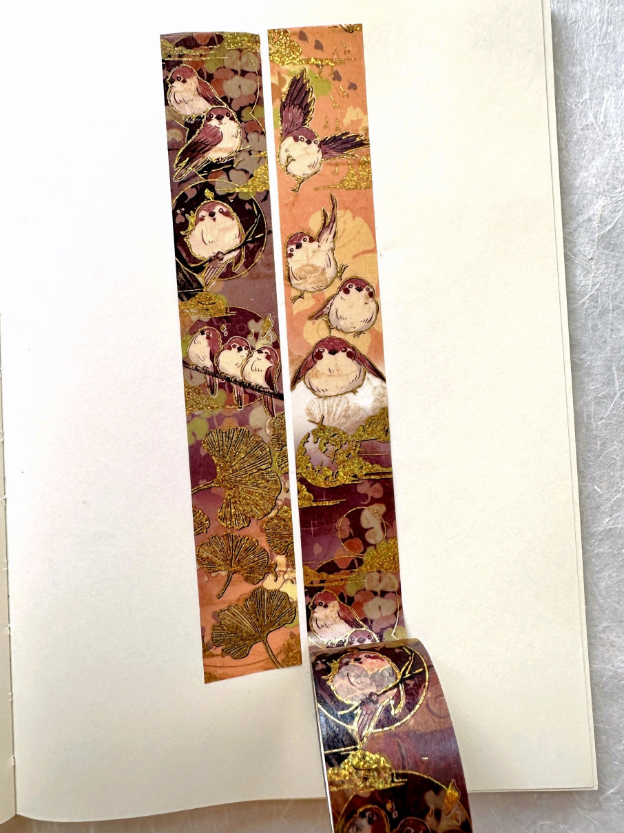 Creepyllama (Malaysia) - Meow & Sparrow gold foil washi tapes SAMPLES