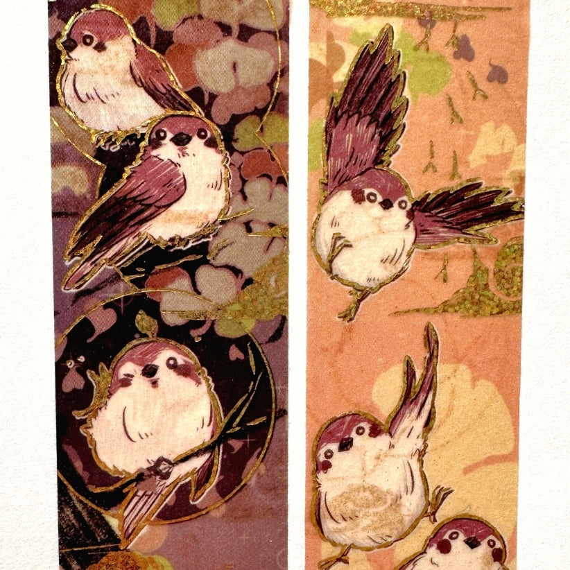 Creepyllama (Malaysia) - Meow & Sparrow gold foil washi tapes SAMPLES
