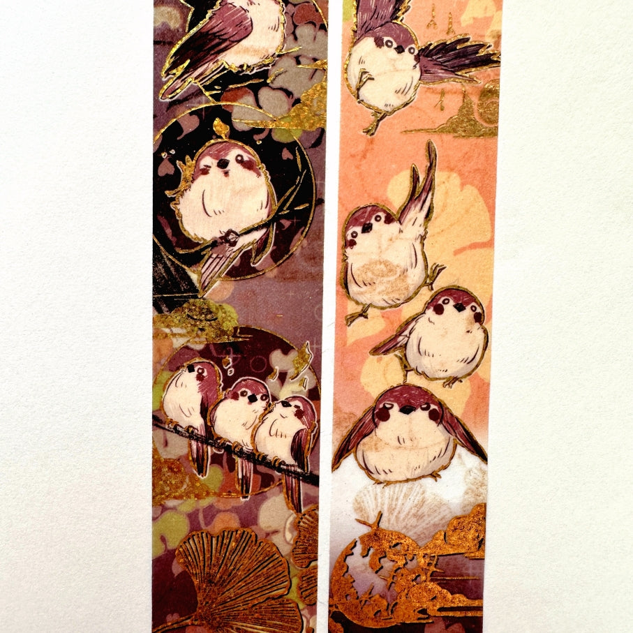 Creepyllama (Malaysia) - Meow & Sparrow gold foil washi tapes SAMPLES