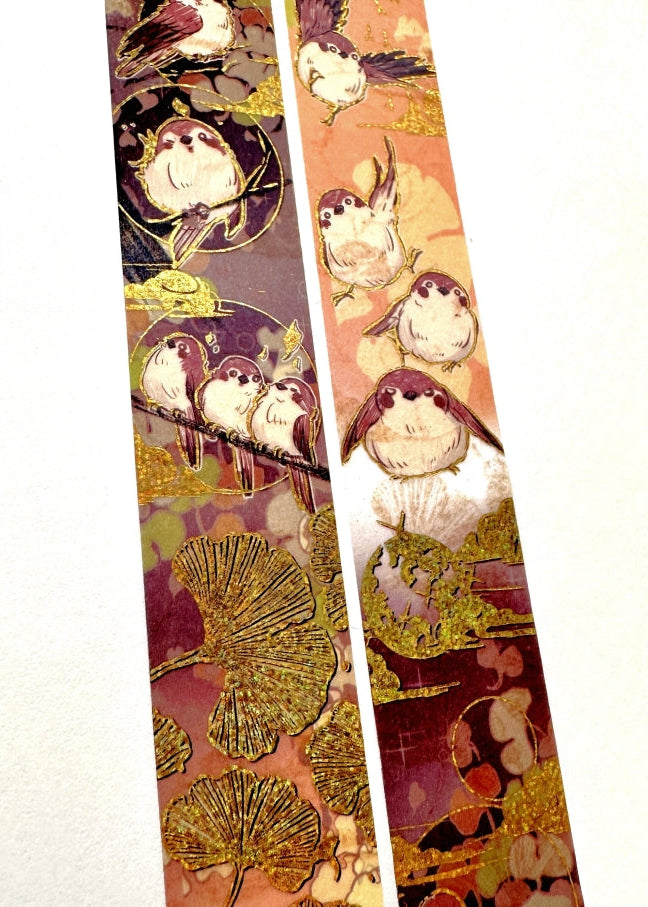 Creepyllama (Malaysia) - Meow & Sparrow gold foil washi tapes SAMPLES