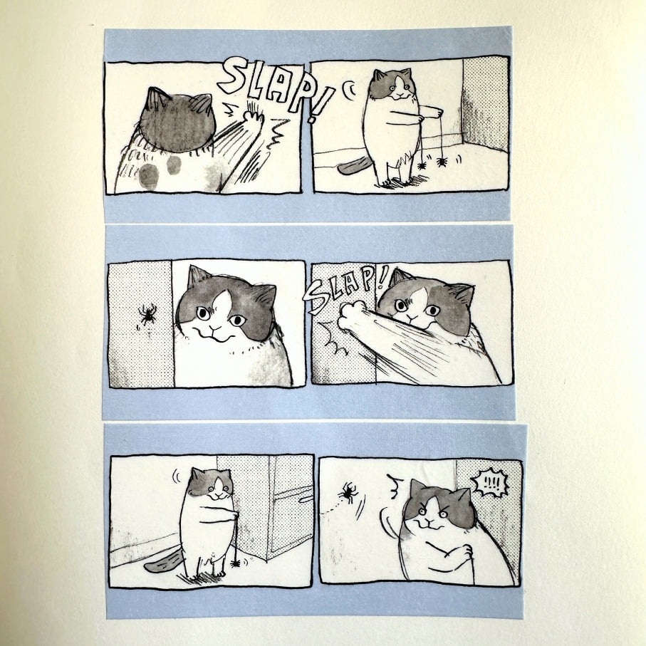 Dawning Crow - Mobu's Yoyo Show washi tape SAMPLES