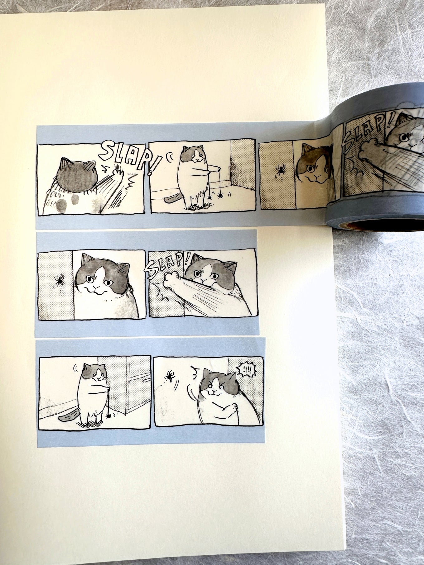 Dawning Crow - Mobu's Yoyo Show washi tape SAMPLES