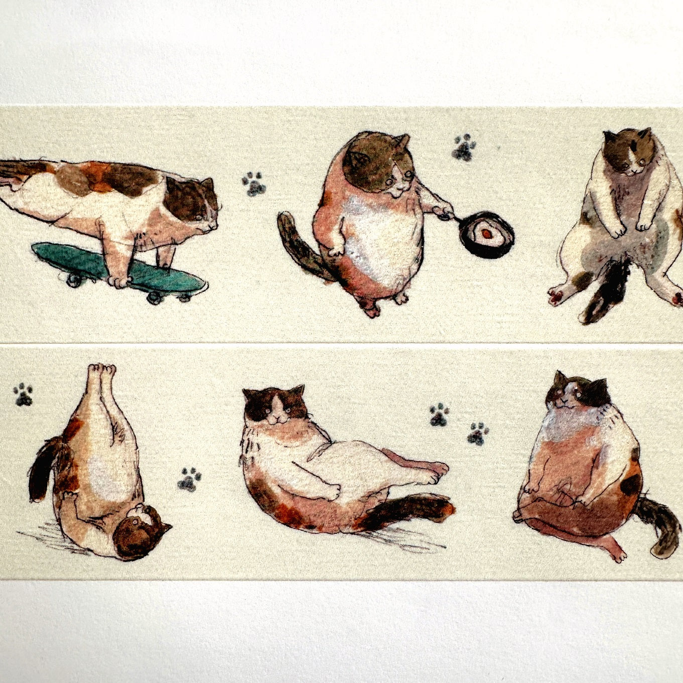 Dawning Crow - Sunday Mobu Day washi tape SAMPLES