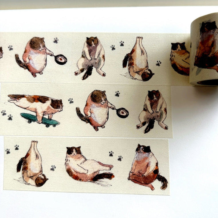 Dawning Crow - Sunday Mobu Day washi tape SAMPLES