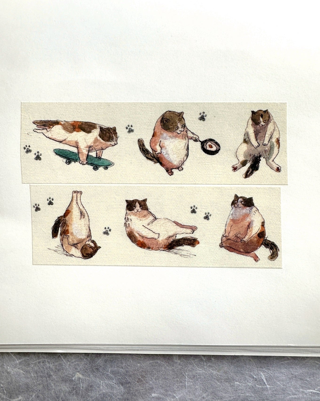 Dawning Crow - Sunday Mobu Day washi tape SAMPLES
