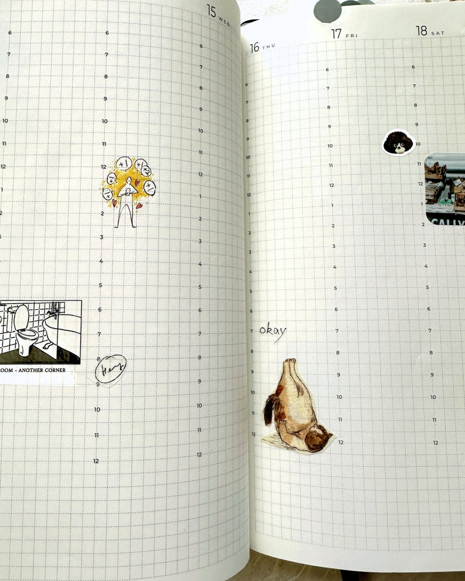 Dawning Crow - Sunday Mobu Day washi tape SAMPLES