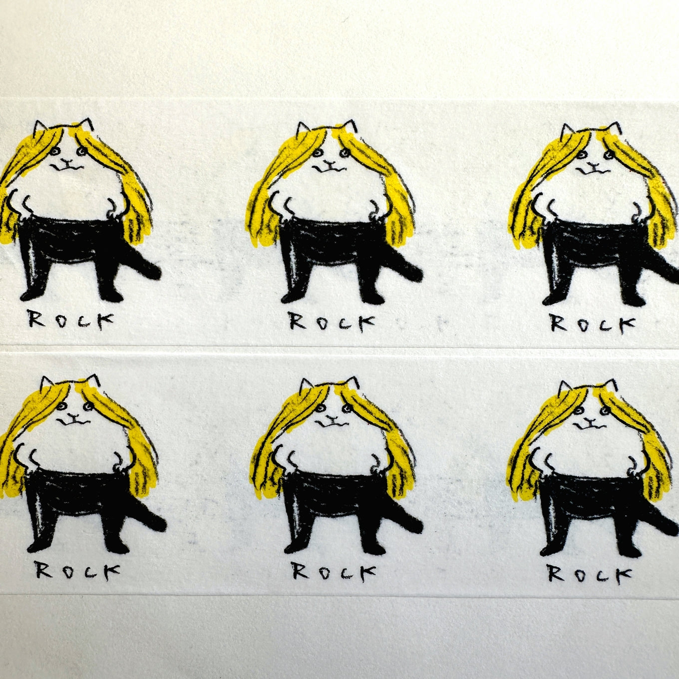 Dawning Crow - Rock Cat washi tape SAMPLES