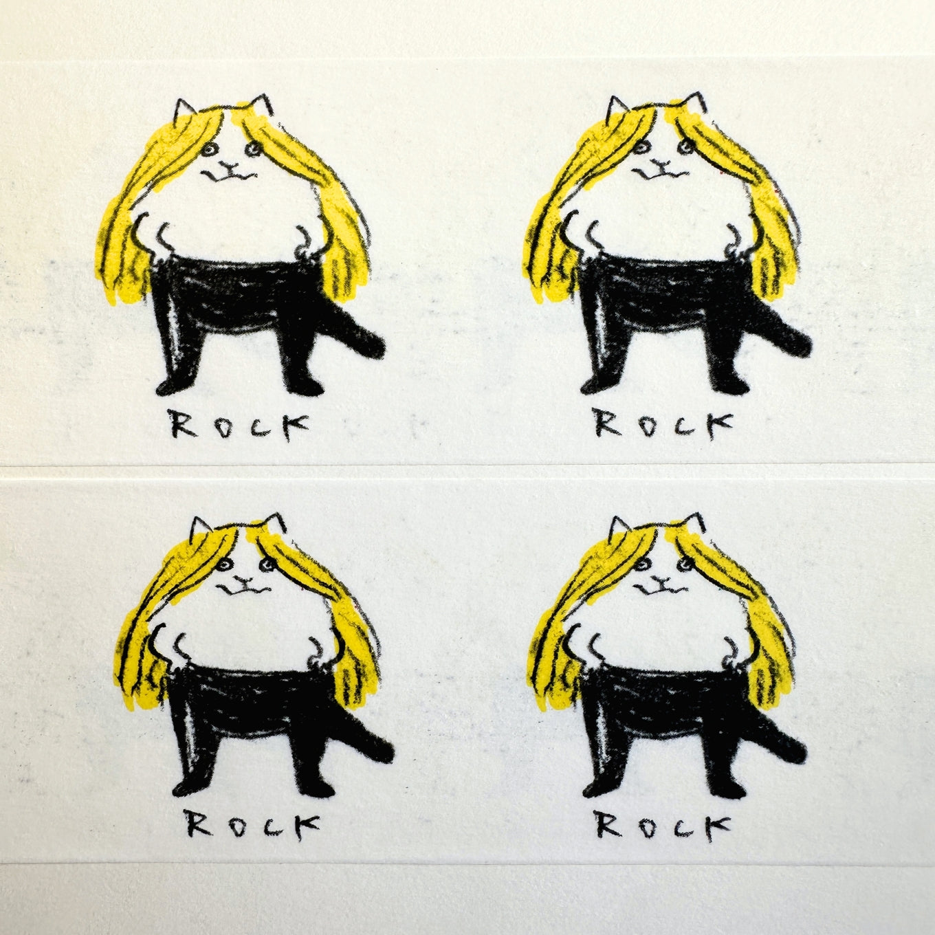 Dawning Crow - Rock Cat washi tape SAMPLES