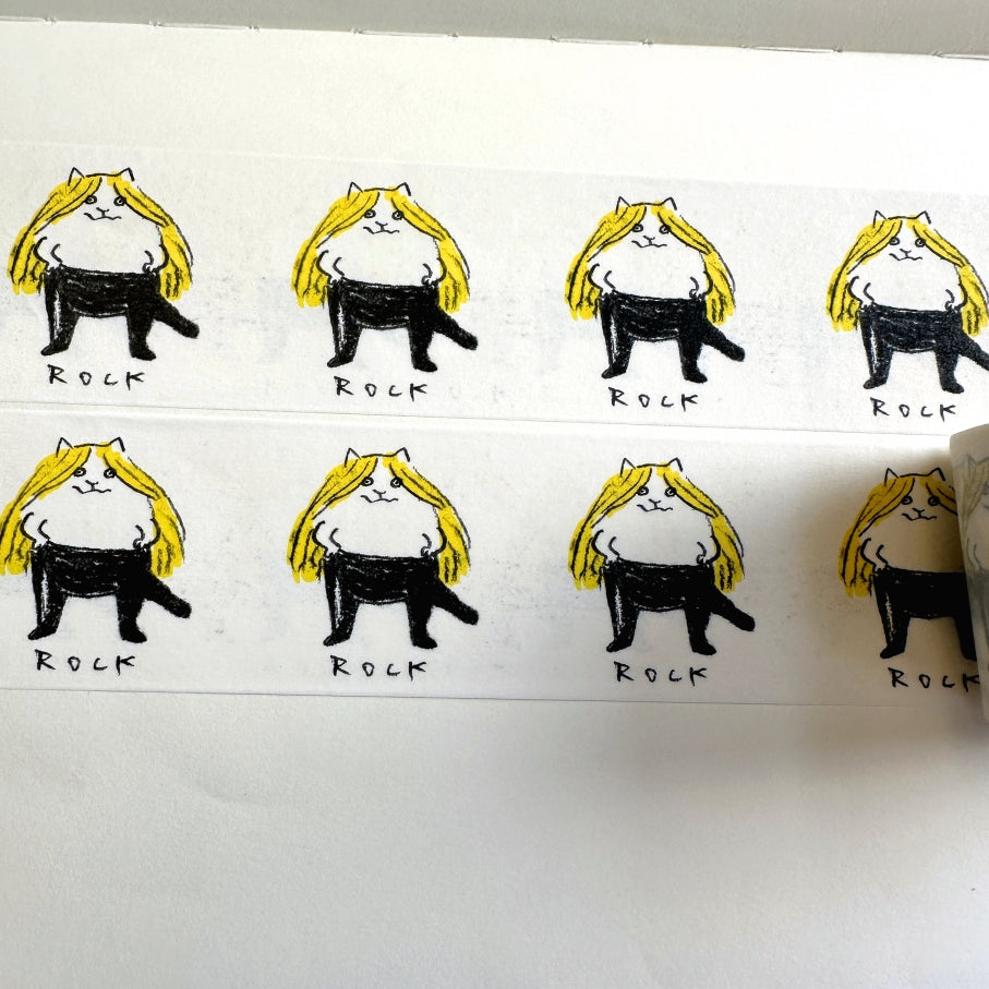 Dawning Crow - Rock Cat washi tape SAMPLES