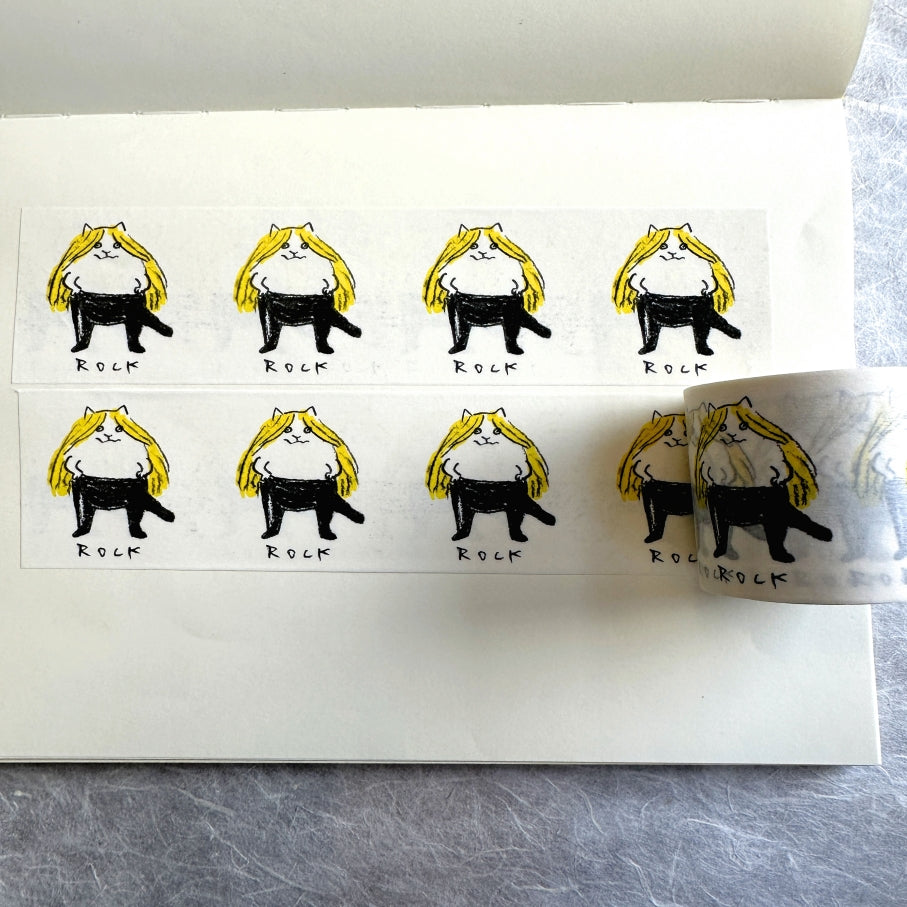 Dawning Crow - Rock Cat washi tape SAMPLES