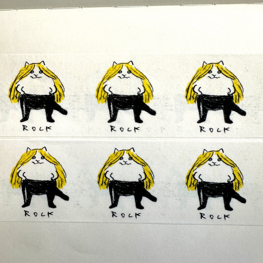 Dawning Crow - Rock Cat washi tape SAMPLES