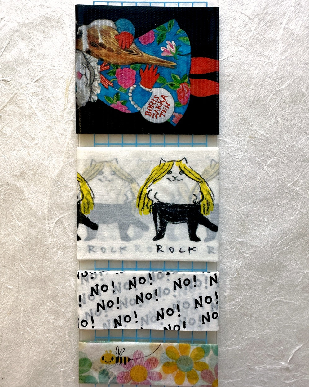 Dawning Crow - Rock Cat washi tape SAMPLES
