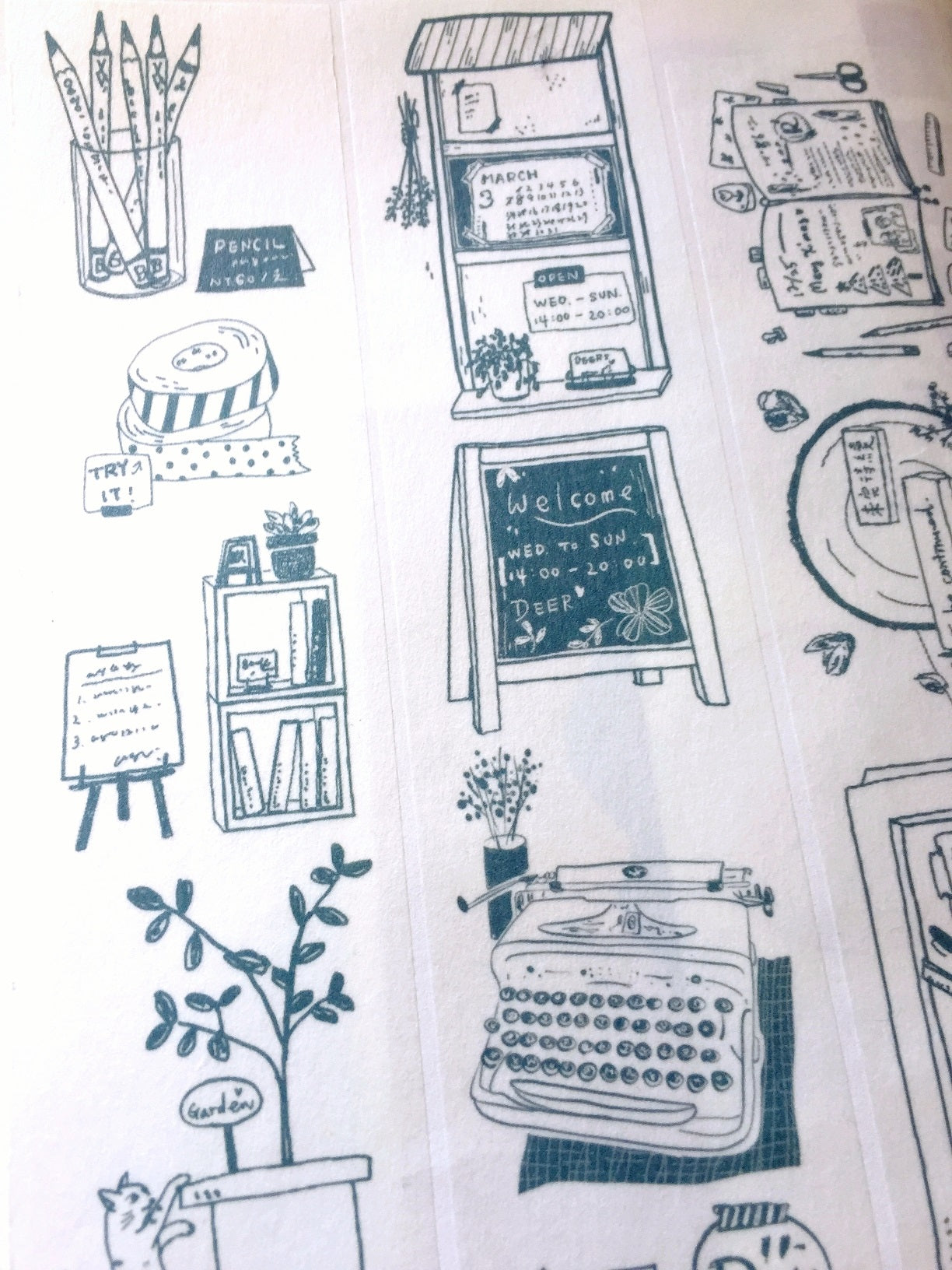 Deerforest - My Stationery Store washi tape SAMPLES